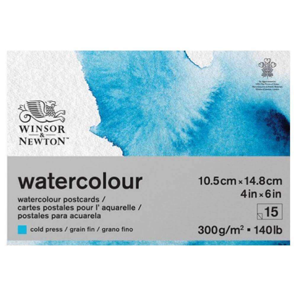 Winsor and Newton Watercolour Cold Pressed A6 Postcard Pad